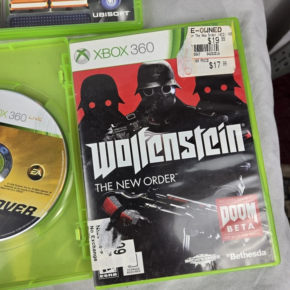Lot 7 XBox 360 Vanquish Undercover Speed Skyrim Elder Scrolls Border Lands Wolf